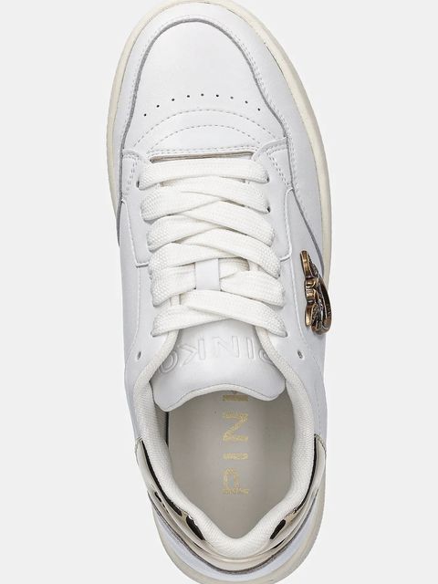 Pinko sneakersy skórzane Mandy 11 damskie kolor biały SS0077P108ZHC