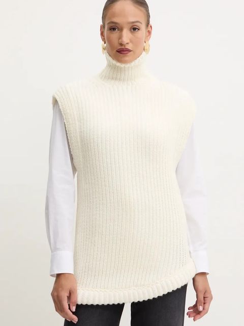 Victoria Beckham kamizelka z domieszką wełny - zdjęcie produktu nr 1