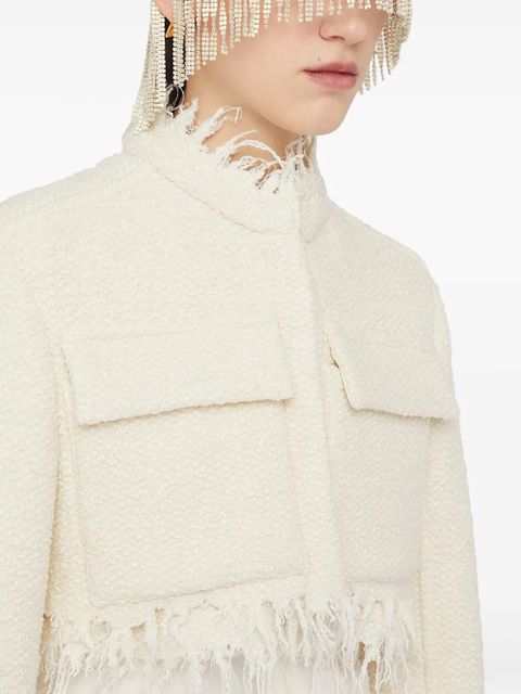 Jil Sander cropped jacket - White - zdjęcie produktu nr 2