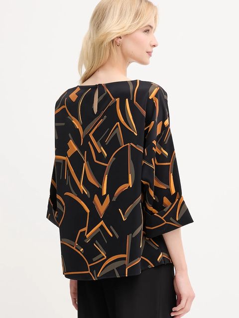 Joseph Ribkoff bluzka damska kolor czarny wzorzysta 253238