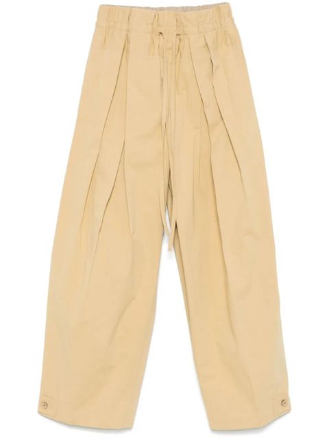 Jil Sander cotton trousers - Brown - zdjęcie produktu nr 1