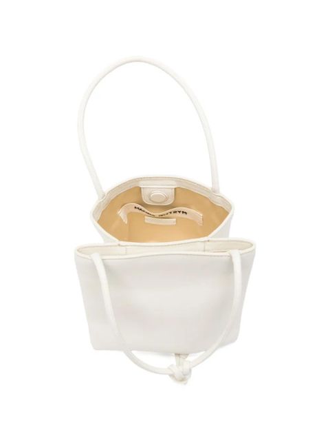 Magda Butrym flower-detail leather tote bag - White