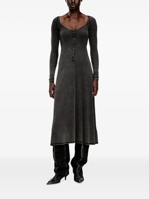 Diesel D-Ley ribbed midi dress - Grey