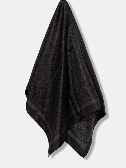 HUGO chusta damska kolor czarny wzorzysta 50535470 - zdjęcie produktu nr 1