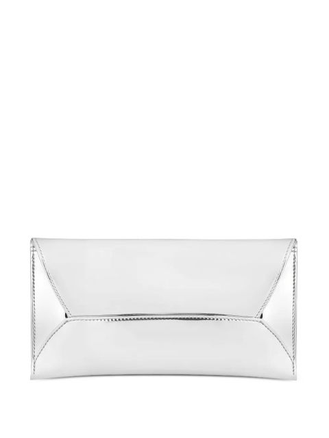 Aquazzura metallic-leather clutch bag - Grey - zdjęcie produktu nr 2