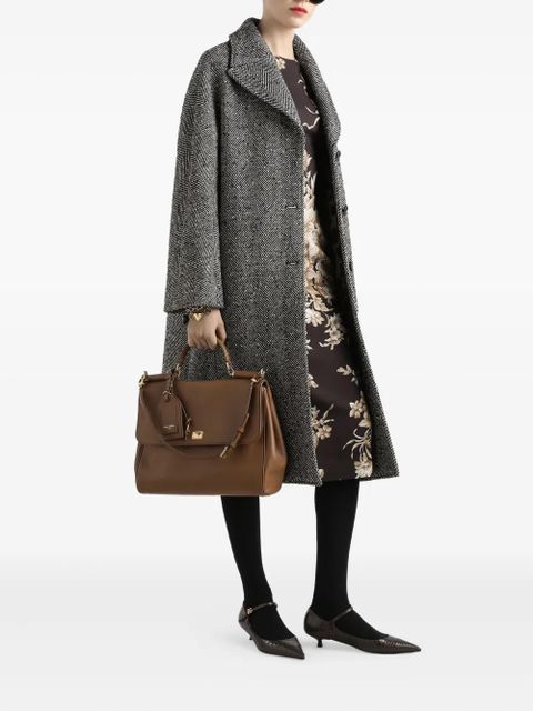 Dolce & Gabbana herringbone coat - Grey