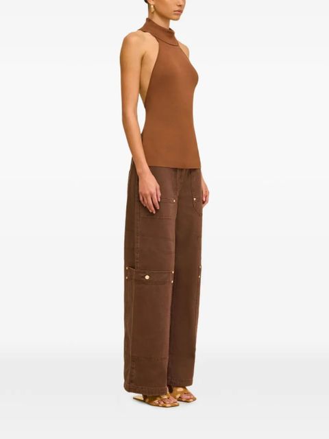 Cult Gaia open-back top - Brown