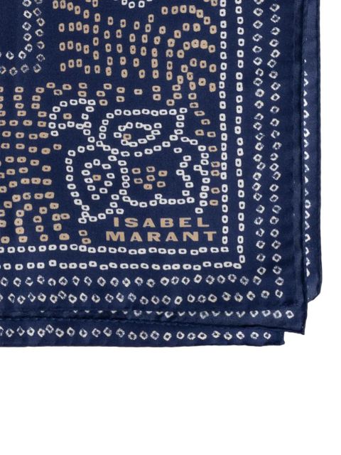 ISABEL MARANT bandana-print scarf - Blue - zdjęcie produktu nr 2