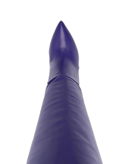 Paris Texas knee-high 100mm boots - Purple