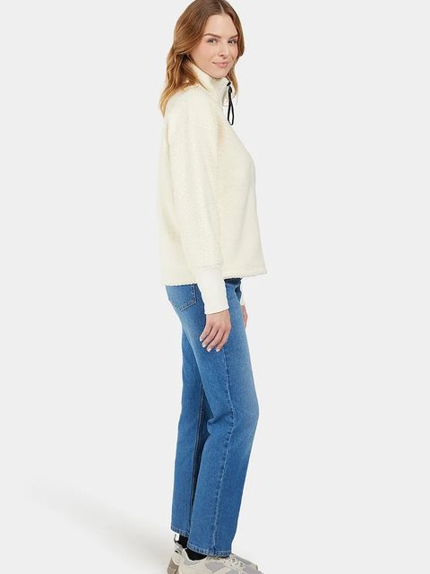 Didriksons bluza MELLA damska kolor beżowy gładka 505446