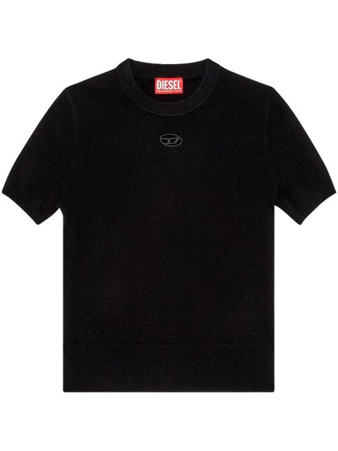 Diesel M-Arga logo-embroidered top - Black - zdjęcie produktu nr 1