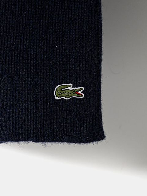 Lacoste czapka i szalik wełniany