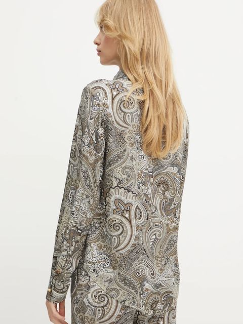 Marciano by Guess koszula MELISSA damska kolor brązowy regular z kołnierzykiem klasycznym 5GGH32 7298A - zdjęcie produktu nr 2