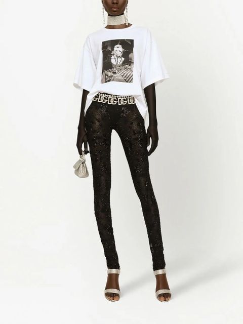 Dolce & Gabbana KIM DOLCE&GABBANA crystal-embellished slingback sandals - Silver