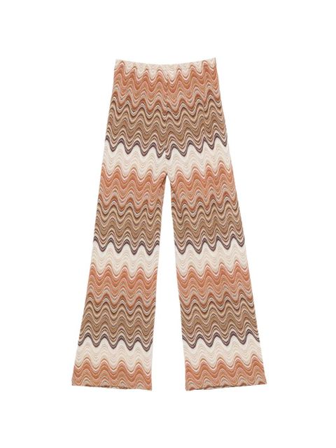MC2 Saint Barth Amalia zigzag-pattern trousers - Neutrals - zdjęcie produktu nr 2