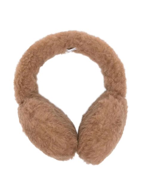 Max Mara logo-patch earmuffs - Brown - zdjęcie produktu nr 1