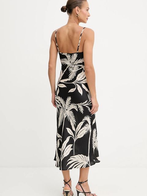 Guess sukienka NEW AKILINA kolor czarny maxi dopasowana W5GK85 WH9C2