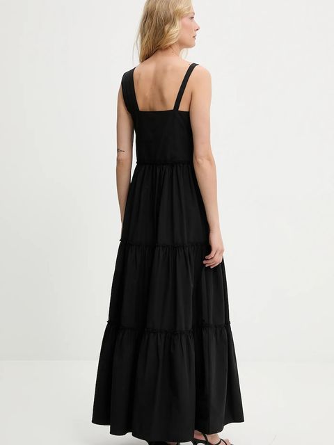 Answear.LAB sukienka kolor czarny maxi rozkloszowana - zdjęcie produktu nr 2