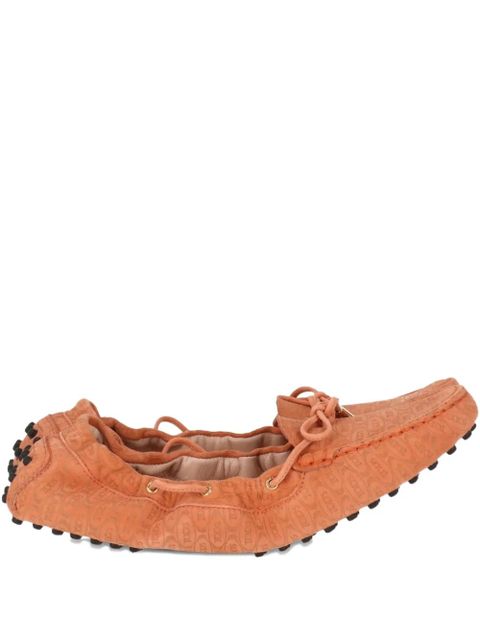 Tod's monogram-pattern loafers - Orange - zdjęcie produktu nr 1