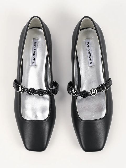 Karl Lagerfeld baleriny skórzane KONNIE