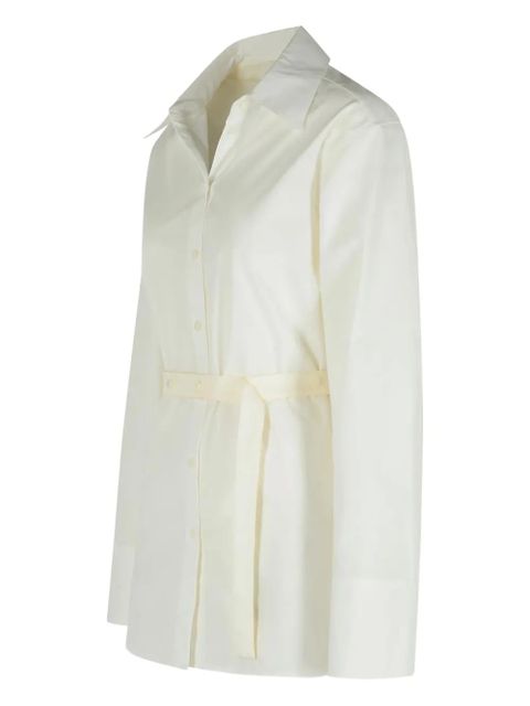 Róhe silk-insert belted vest-shirt - White - zdjęcie produktu nr 2
