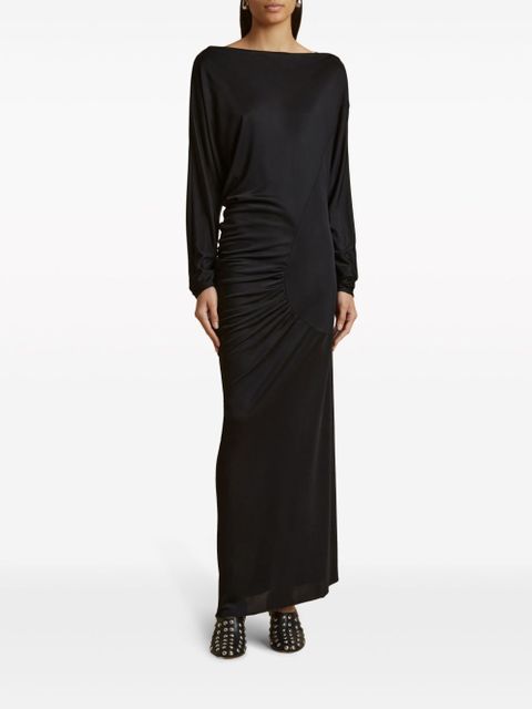 KHAITE The Oron ruched maxi dress - Black - zdjęcie produktu nr 2