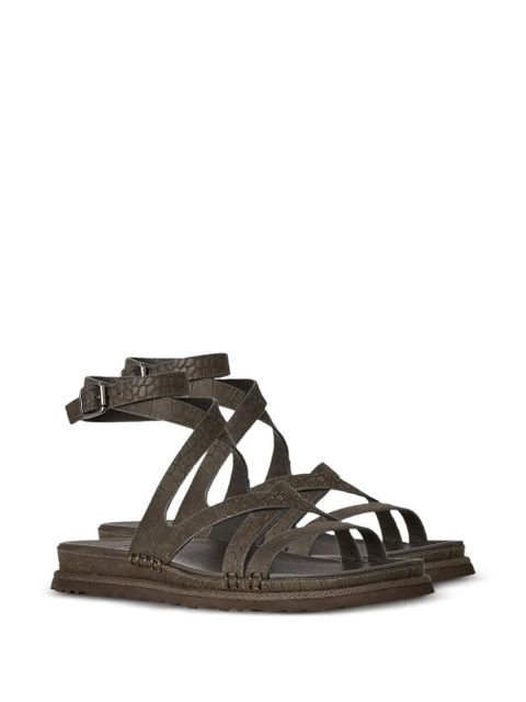 UGG GoldenGaze ankle-wrap sandals - Brown