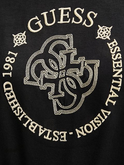 Guess t-shirt CARLA damski kolor czarny V5YI05 KCOA2