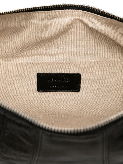 LEMAIRE large Fortune Croissant leather shoulder bag - Black