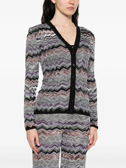 Missoni chevron-knit cardigan - Black