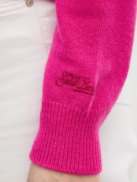 MC2 Saint Barth sweter wełniany damski kolor różowy QUE0010