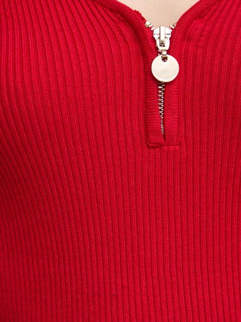 Morgan sweter MBANZA damski kolor czerwony lekki MBANZA