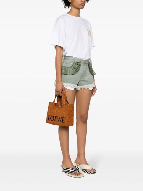 LOEWE Font Tote raffia tote bag - Brown - zdjęcie produktu nr 2