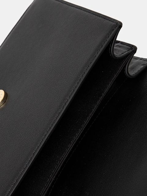 Karl Lagerfeld torebka skórzana K/SIGNATURE kolor czarny A1W30036