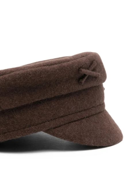 Ruslan Baginskiy embroidered-logo beret - Brown