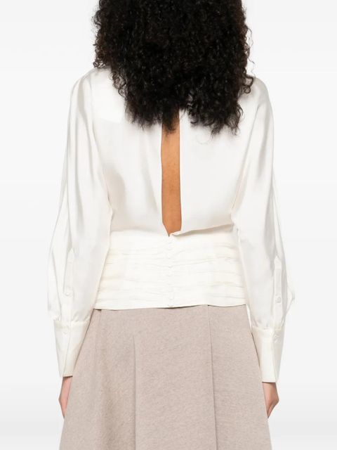 Róhe pleated top - Neutrals
