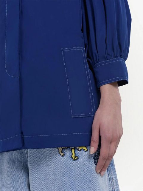 Marni logo-embroidered jacket - Blue - zdjęcie produktu nr 2