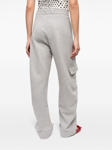 GANNI logo-patch track trousers - Grey