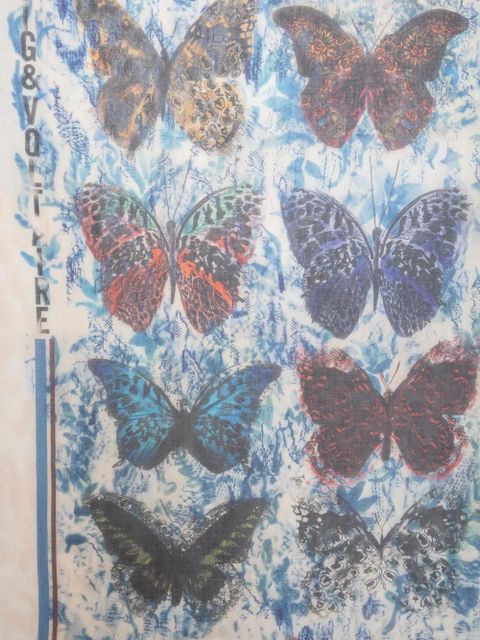 Zadig&Voltaire Kerry printed modal scarf - Blue