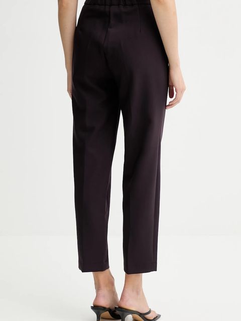 Answear.LAB spodnie damskie kolor fioletowy fason cygaretki high waist