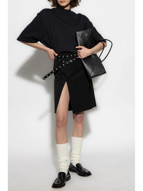 The Attico embroidered T-shirt - Black