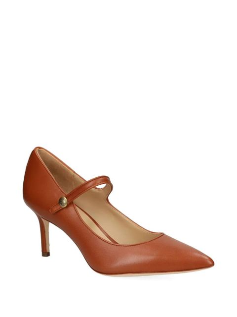 Lauren Ralph Lauren 70mm Lanette Mary-Jane pointed pumps - Brown