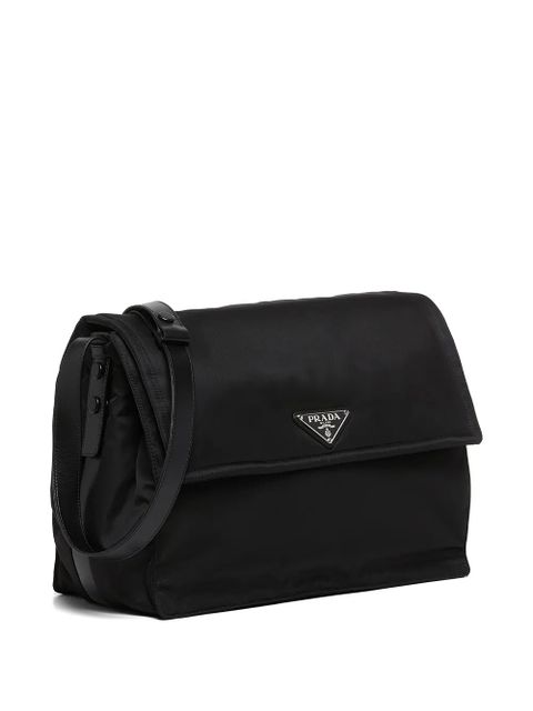 Prada large Traveller shoulder bag - Black
