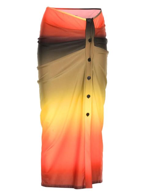 The Attico gradient-effect skirt - Green - zdjęcie produktu nr 1