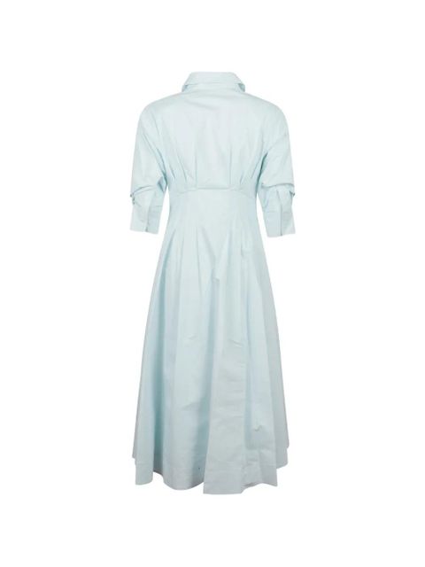 Simkhai Jazz pleated poplin shirt dress - Blue
