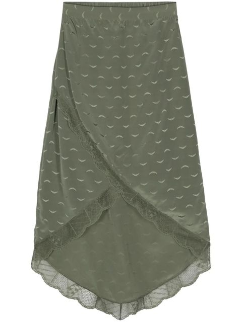Zadig&Voltaire Jeudie logo-print midi skirt - Green - zdjęcie produktu nr 1