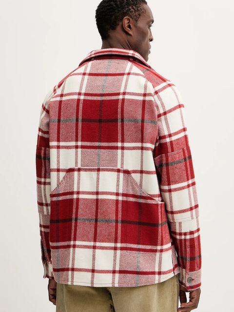 Mammut koszula bawełniana Mammut x Cabourn Direttissima kolor bordowy regular z kołnierzykiem klasycznym 1015.01730