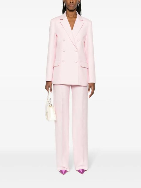 Valentino Garavani double-breasted crepe blazer - Pink