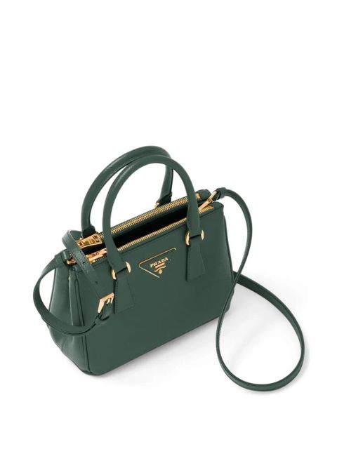 Prada mini Galleria leather tote bag - Green