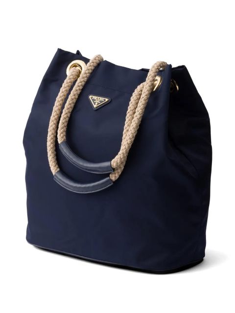 Prada Mariner large Re-Nylon bucket bag - Blue